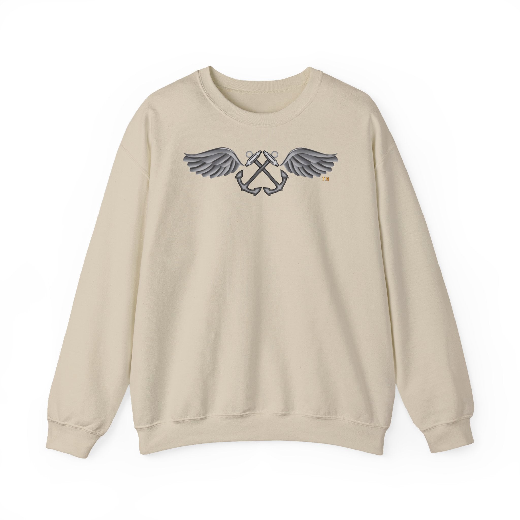 Unisex Heavy Blend™ Crewneck Sweatshirt - Navy - Rate - Aviation Boatswain's Mate (AB) wo txt X 300