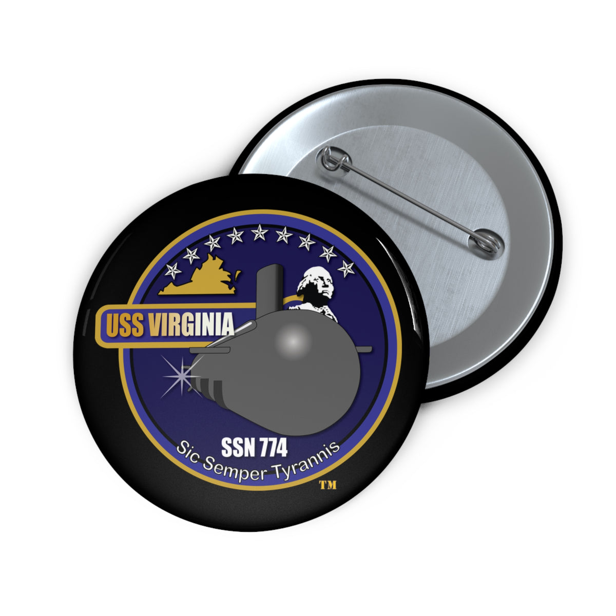 Pin Button - Navy - USS Virginia (SSN-774) wo txt X 300