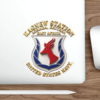 Die-Cut Vinyl Sticker - Navy - Kagnew Station - Asmara, Eritrea - East Africa - 3D X 300