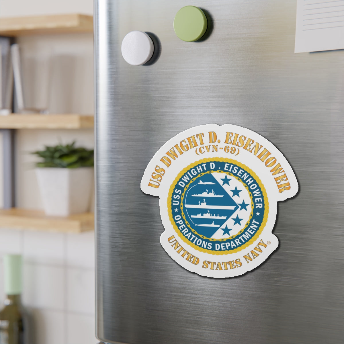 Die-Cut Magnet - Navy - USS Dwight D. Eisenhower (CVN-69) - Operations Department