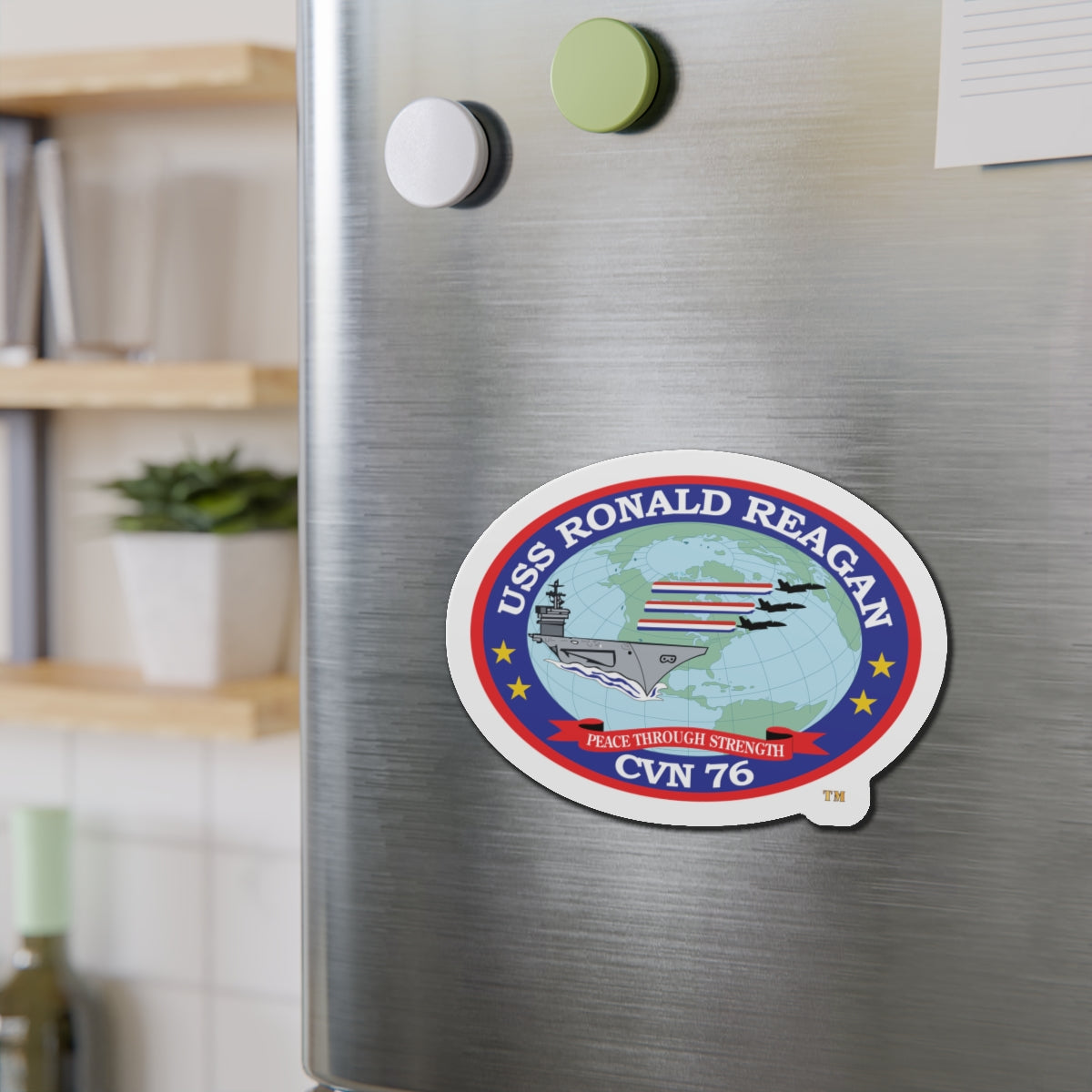 Die-Cut Magnet - Navy - USS Ronald Reagan (CVN-76) wo txt X 300