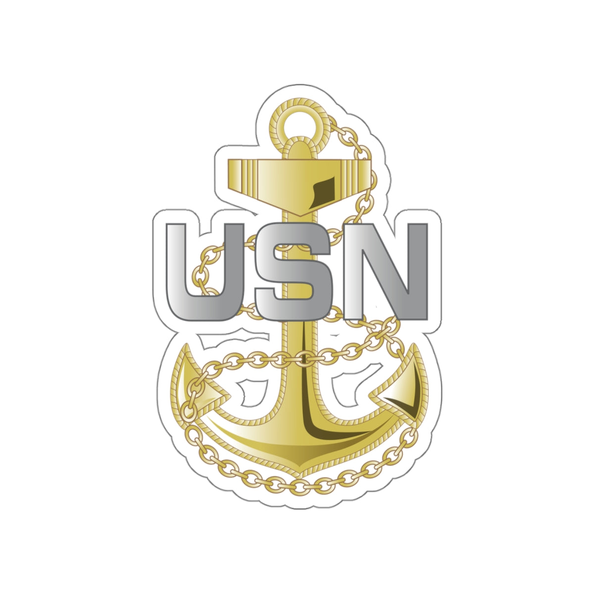 Die-Cut Vinyl Sticker - Navy - Fouled Anchor wo txt