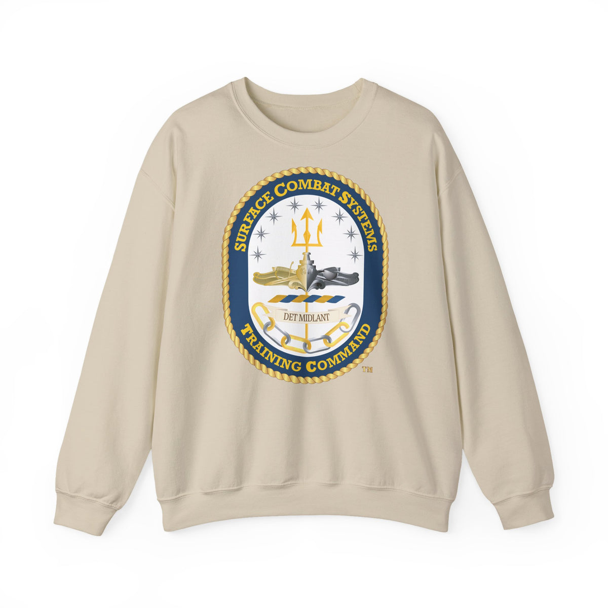 Unisex Heavy Blend™ Crewneck Sweatshirt - Navy - Surface Combat Systems Training Command - DET MIDLANT wo Txt X 300