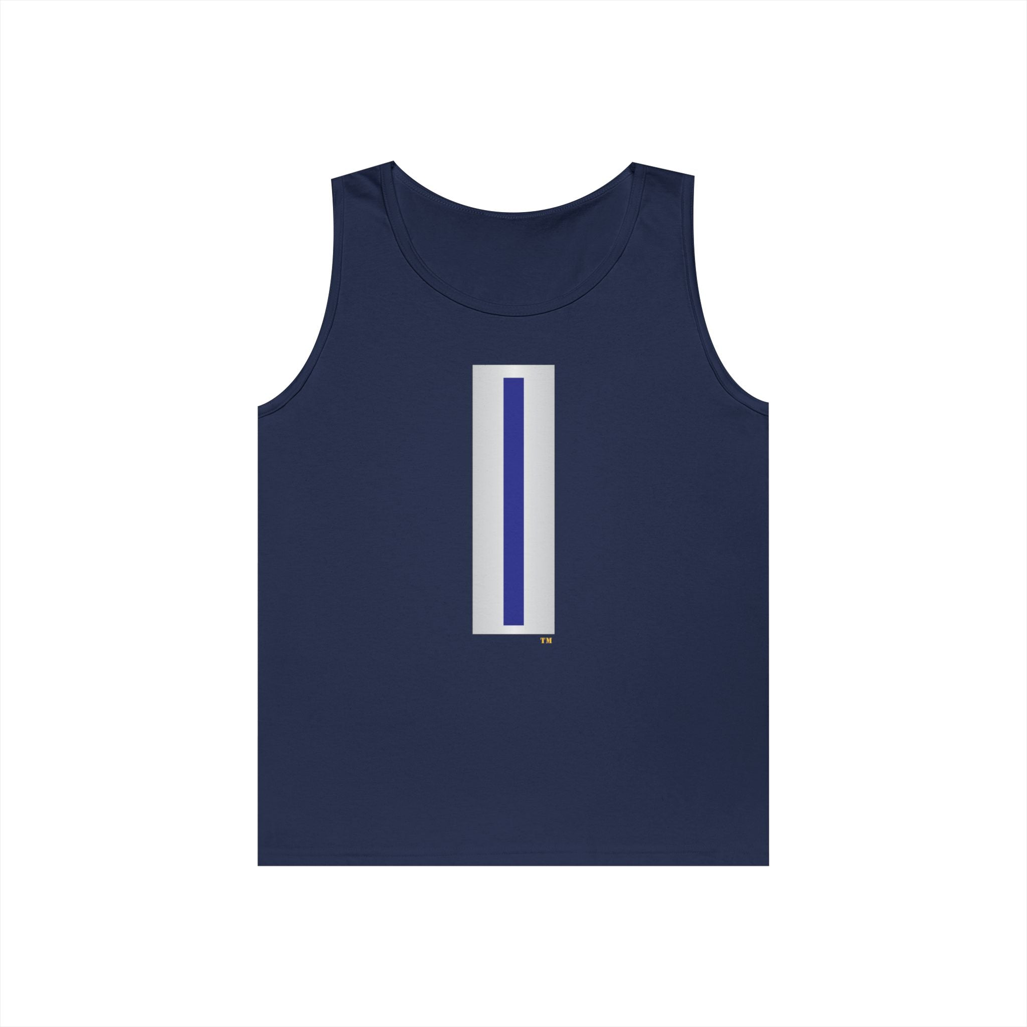 Unisex Heavy Cotton Tank Top - Navy - Chief Warrant Officer 5 - CW05 wo txt