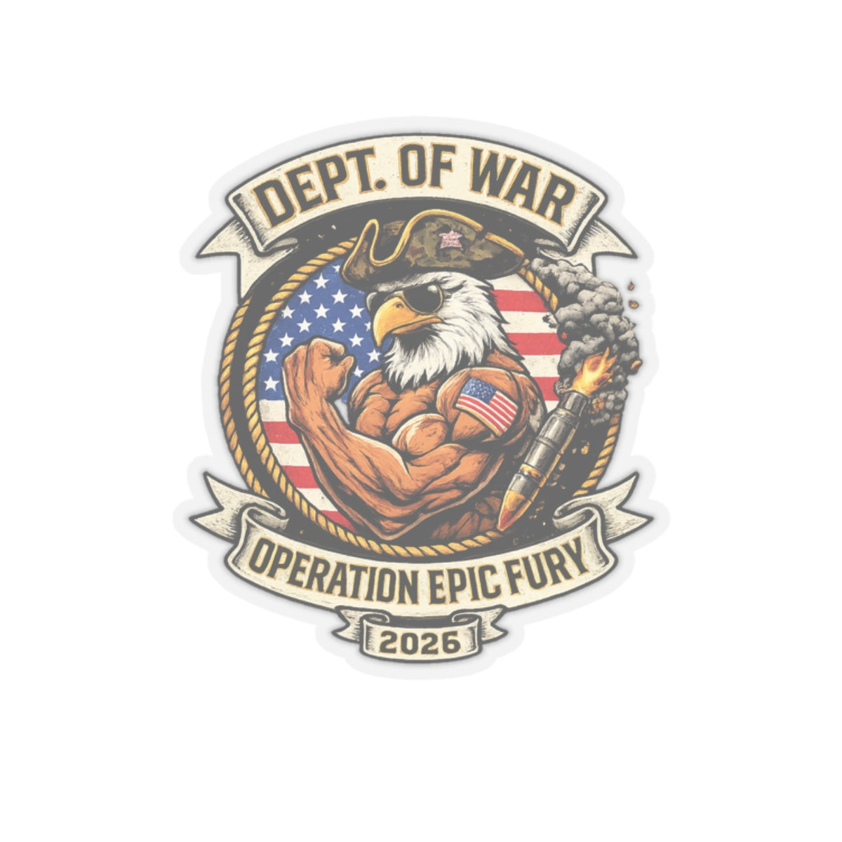 Operation Epic Fury Sticker — Military Tactical Decal