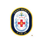 Kiss-Cut Vinyl Decal - Navy - USNS Mercy (T-AH-19) - Crest wo Txt