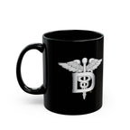 Black Mug (11oz, 15oz) - Navy - Rate - Dental Technician (DT) wo txt