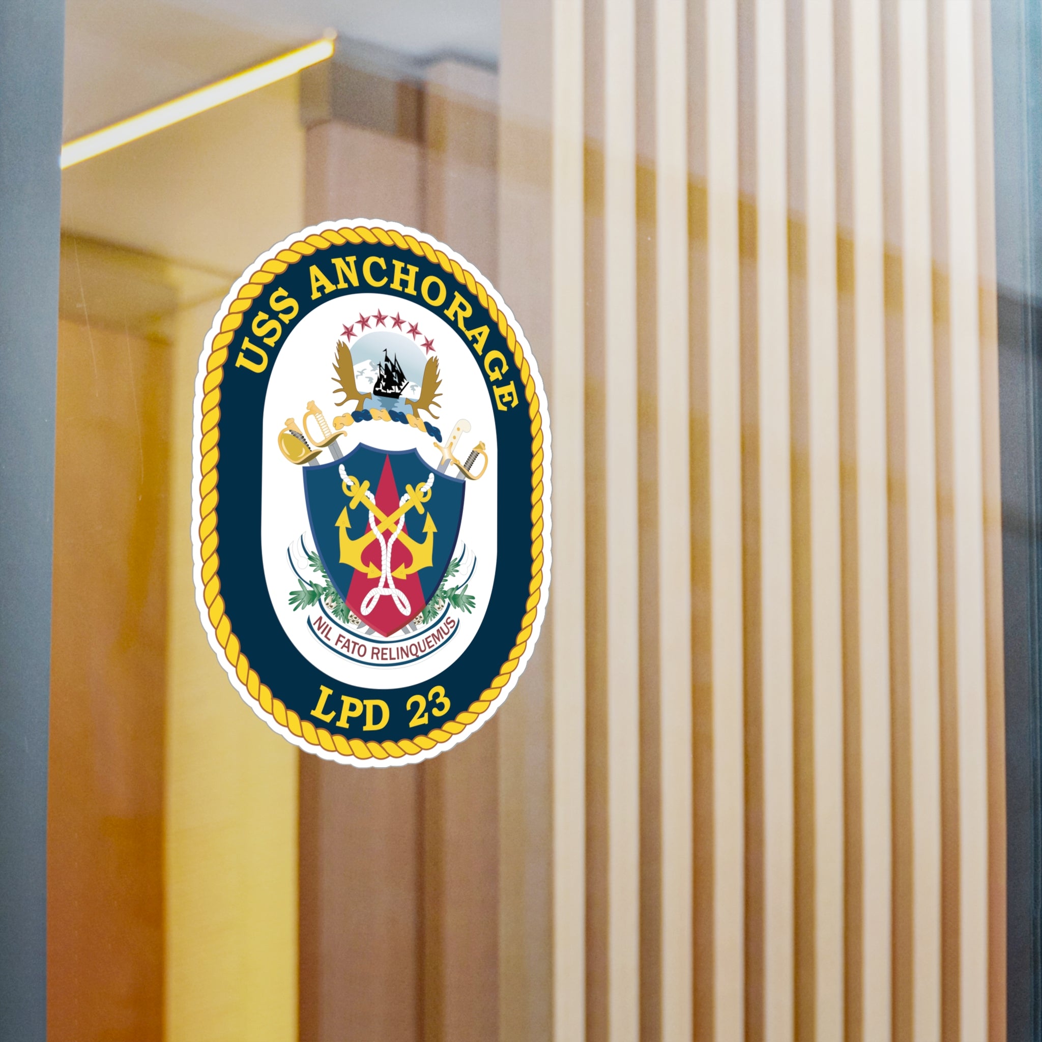 Kiss-Cut Vinyl Decal - Navy - USS Anchorage (LPD-23) wo txt