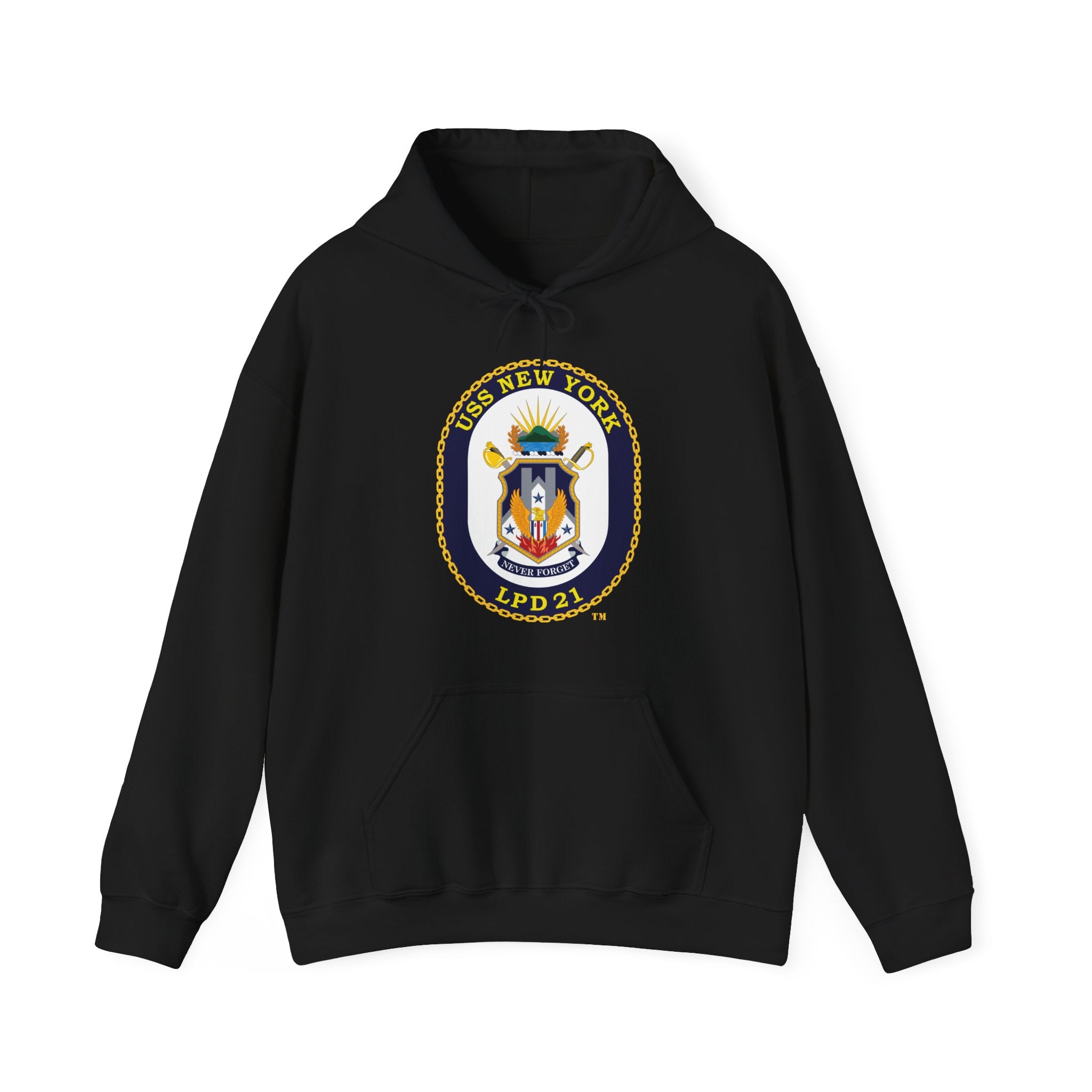 Unisex Heavy Blend™ Hoodies - Navy - USS New York (LPD-21) wo txt