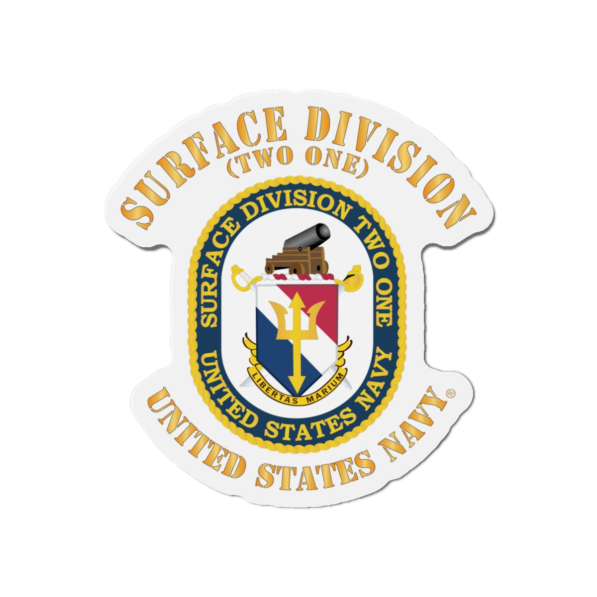Die-Cut Magnet - Navy - Surface Division 21