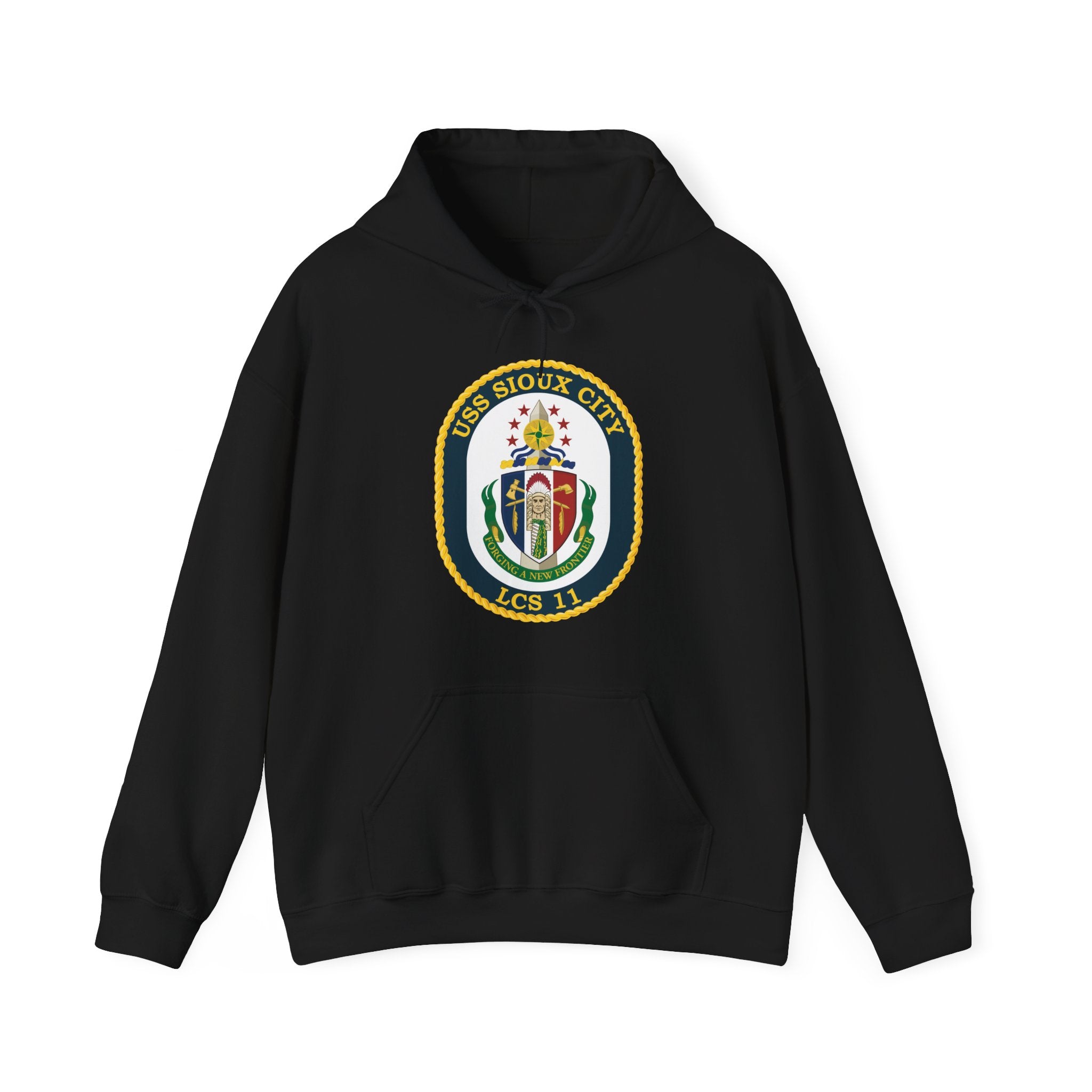 Unisex Heavy Blend™ Hoodies - Navy - USS Sioux City (LCS-11) wo Txt