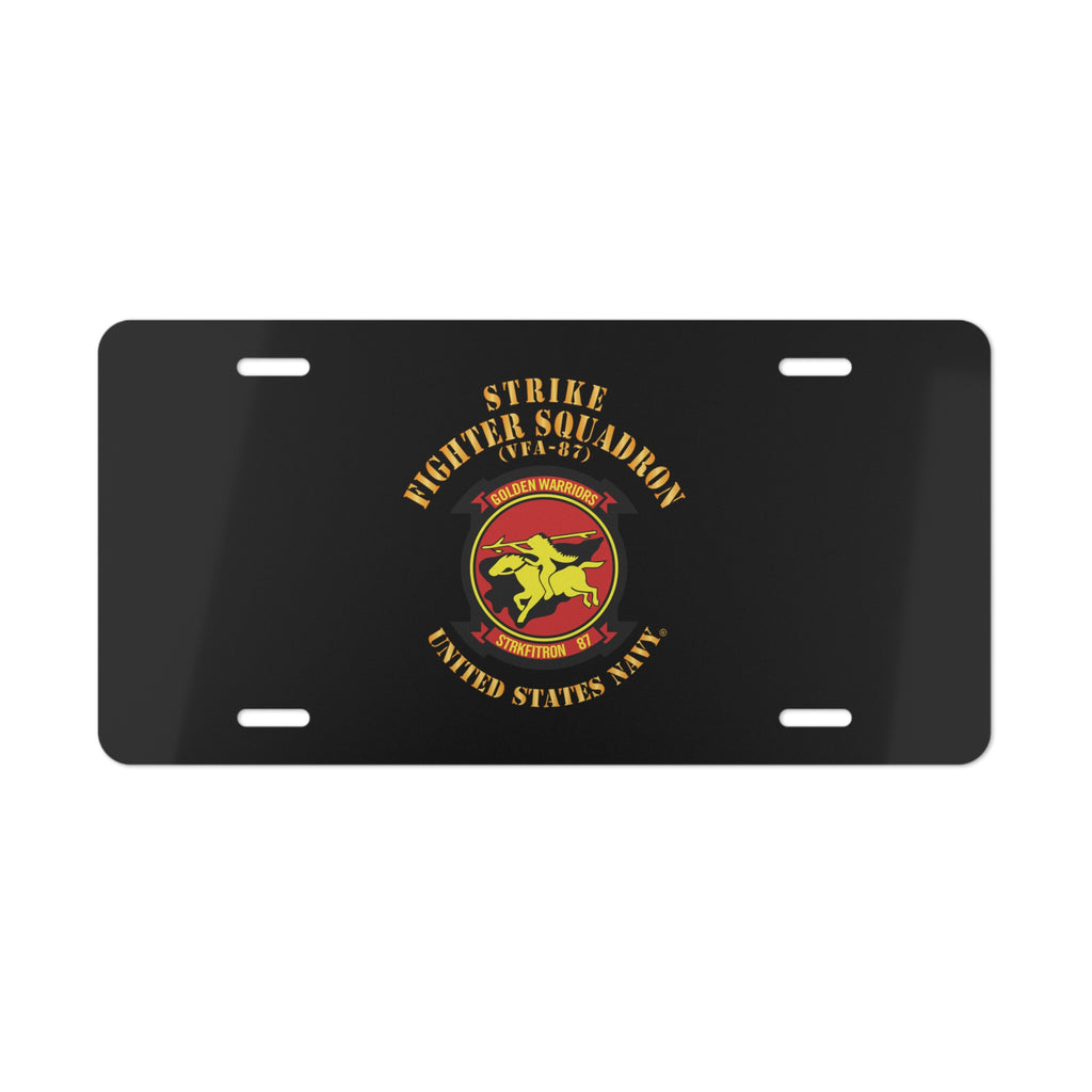 Vanity License Plate - Navy - Strike Fighter Squadron 87 (VFA-87)