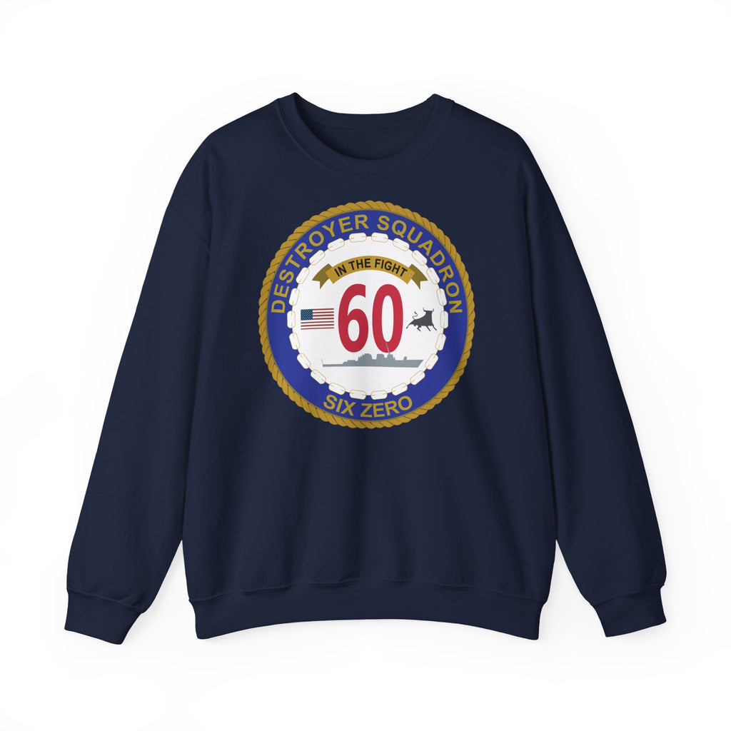 Unisex Heavy Blend™ Crewneck Sweatshirt - Navy - Destroyer Squadron 60 wo txt