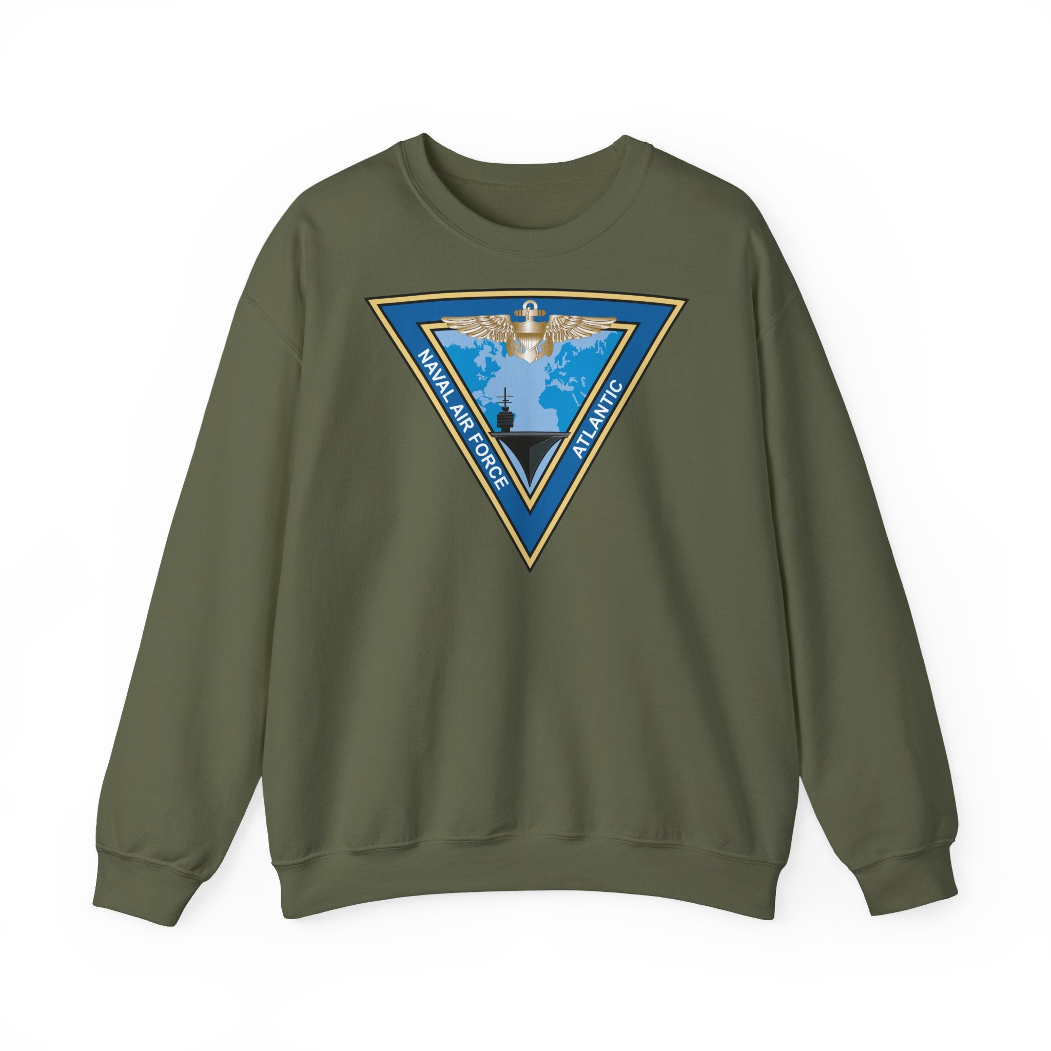 Unisex Heavy Blend™ Crewneck Sweatshirt - Navy - Commander, Naval Air Force Atlantic - COMNAVAIRLANT wo Txt
