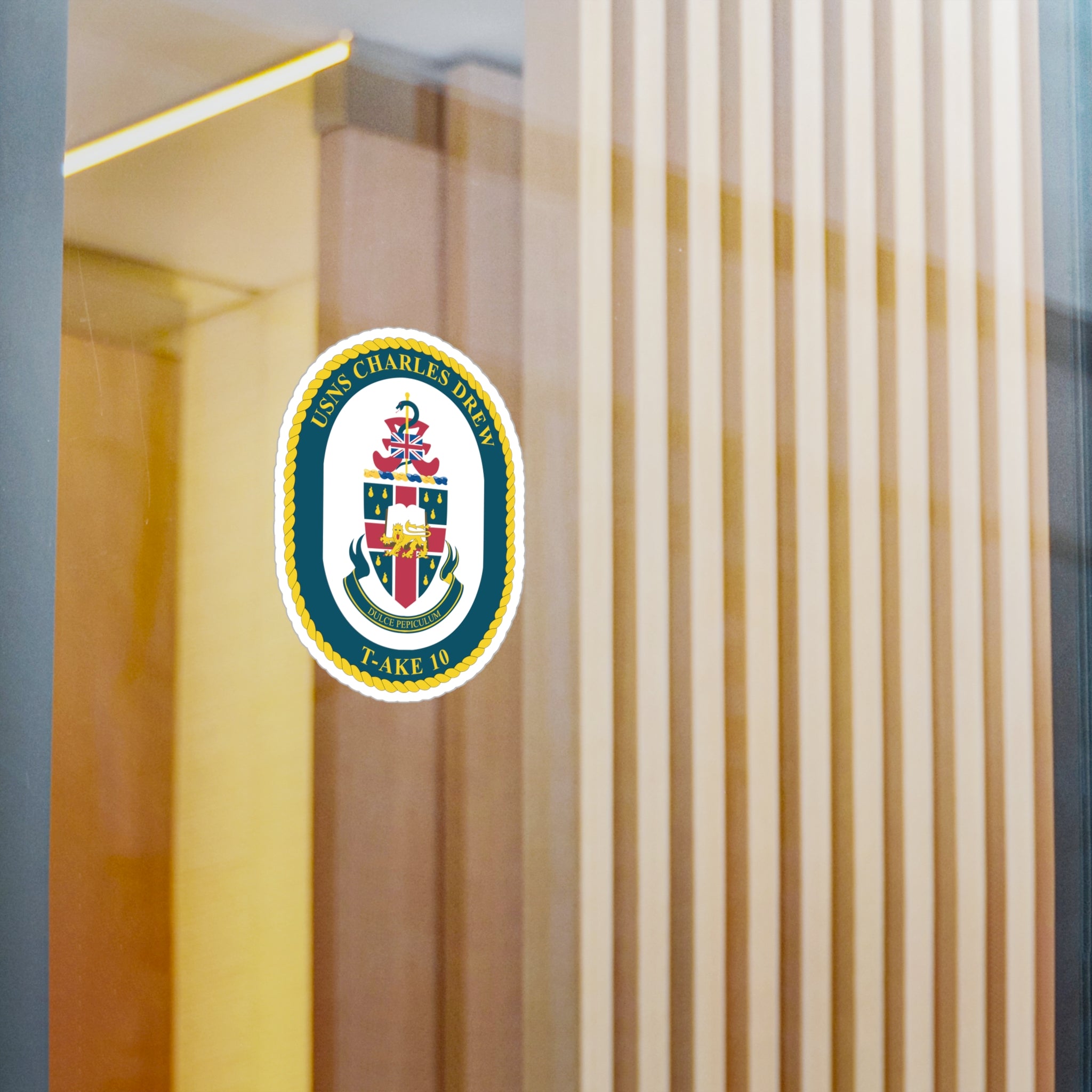 Kiss-Cut Vinyl Decal - Navy - USNS Charles Drew (T-AKE 10) wo txt