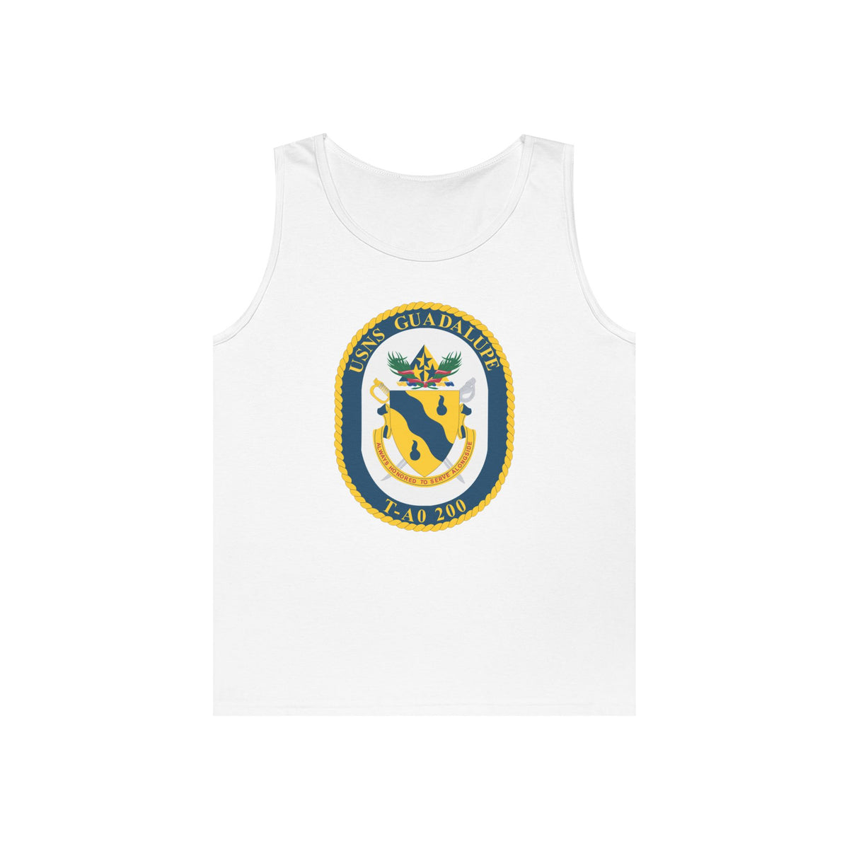 Unisex Heavy Cotton Tank Top - Navy - USNS Guadalupe (T-AO 200) wo txt X 300