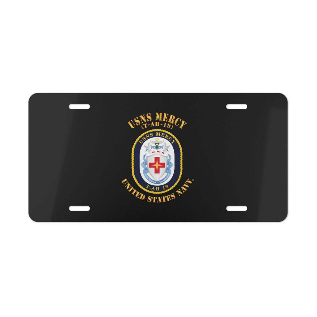 Vanity License Plate - Navy - USNS Mercy (T-AH-19)