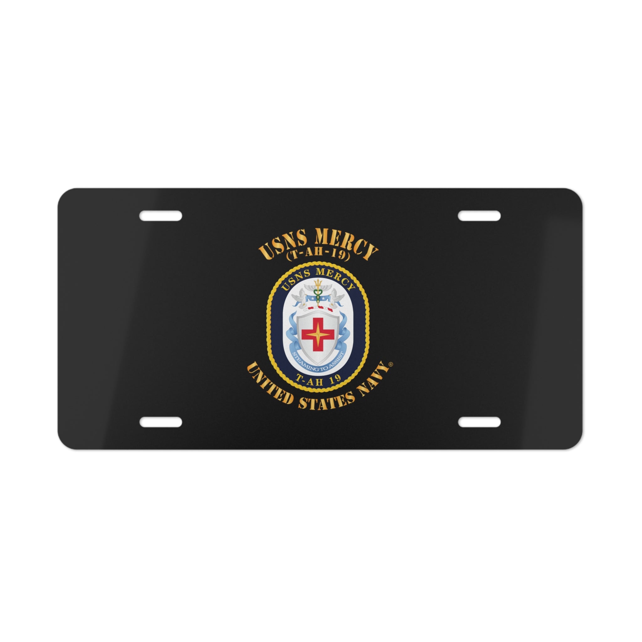 Vanity License Plate - Navy - USNS Mercy (T-AH-19)