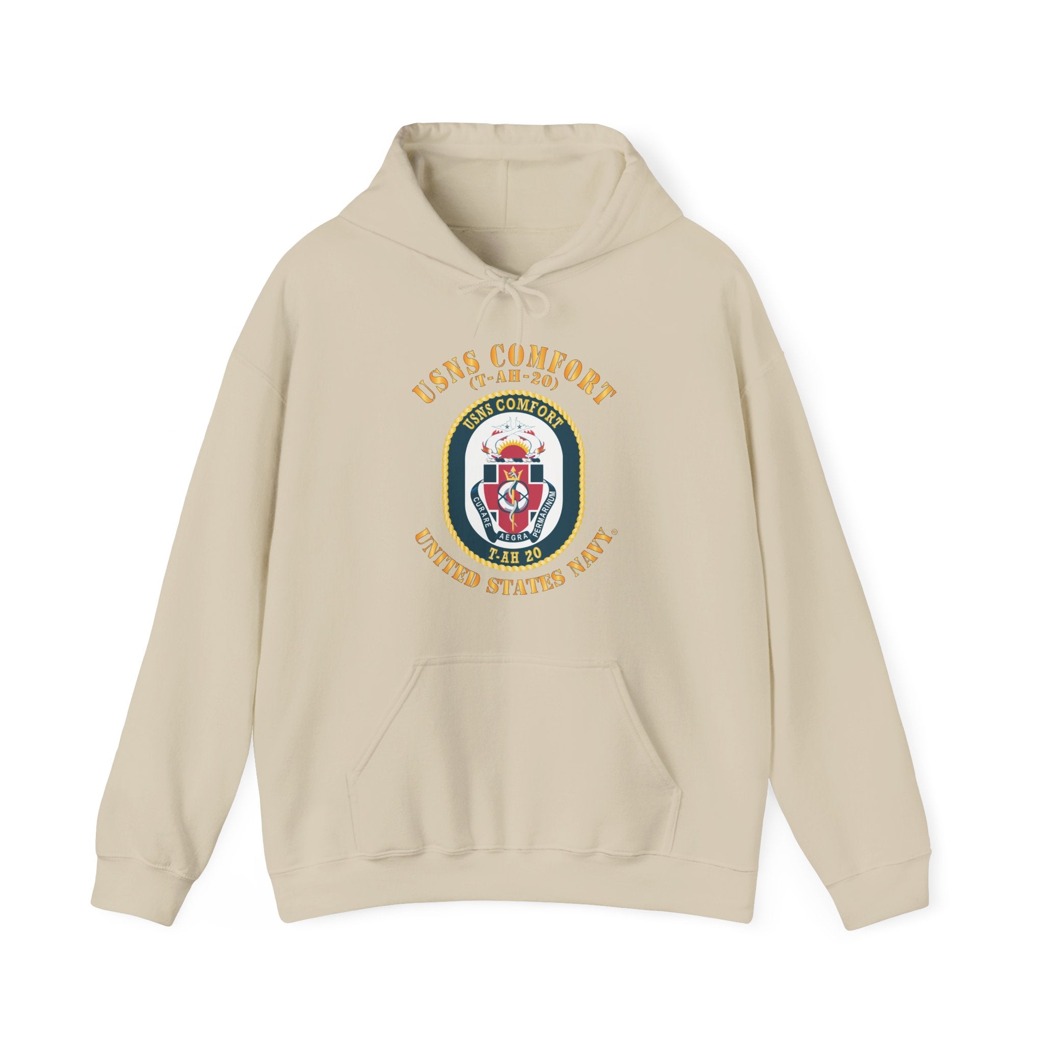 Unisex Heavy Blend™ Hoodies - Navy - USNS Comfort (T-AH-20)