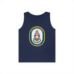 Unisex Heavy Cotton Tank Top - Navy - USNS Charles Drew (T-AKE 10) wo txt