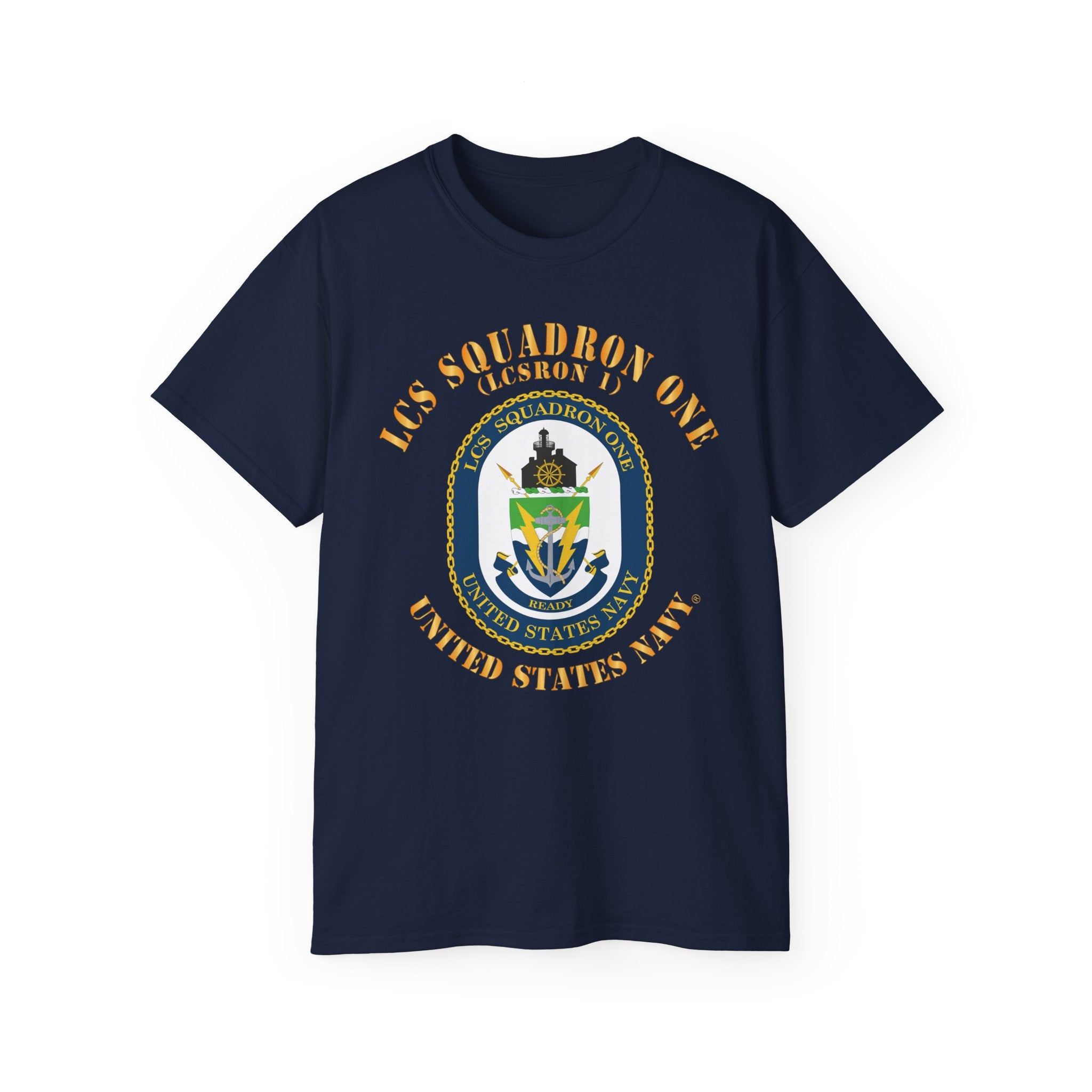 Unisex Ultra Cotton T-Shirt - Navy - LCS Squadron One (LCSRON 1)