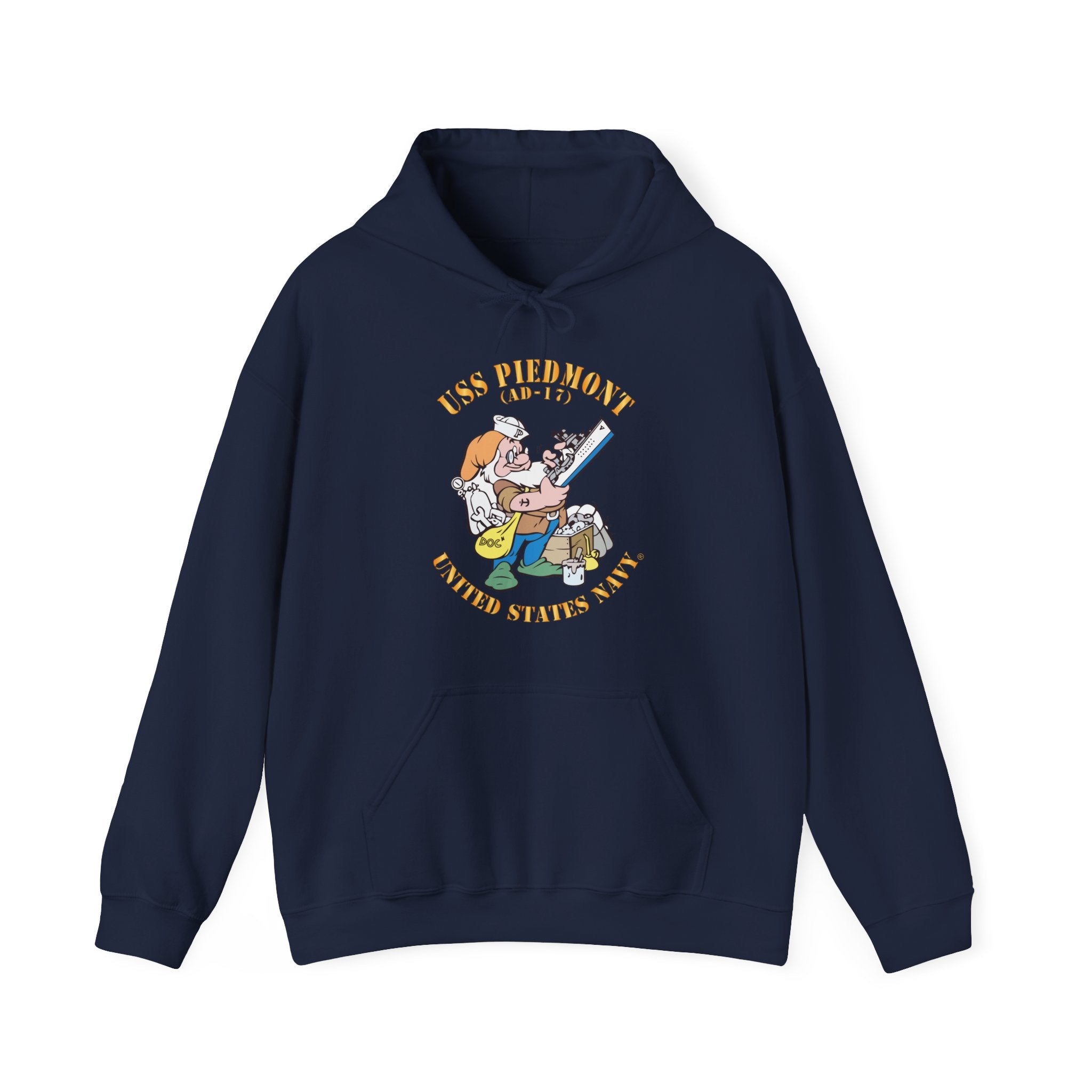 Unisex Heavy Blend™ Hoodies - Navy - USS Piedmont (AD-17)