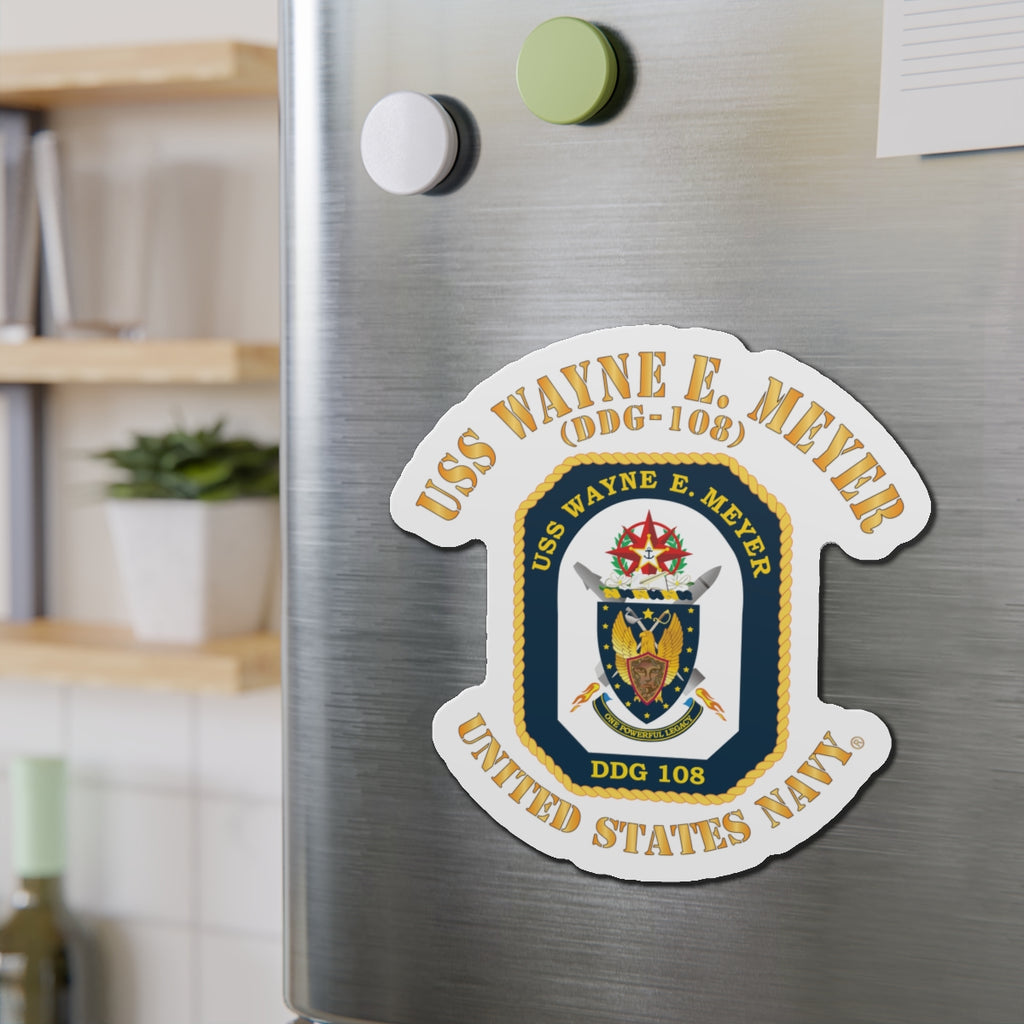 Die-Cut Magnet - Navy - USS Wayne E. Meyer (DDG-108) X 300