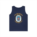 Unisex Heavy Cotton Tank Top - Navy - USS Ted Stevens (DDG-128)