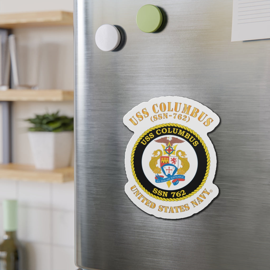 Die-Cut Magnet - Navy - USS Columbus (SSN-762)