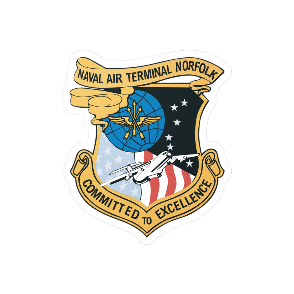 Kiss-Cut Vinyl Decal - Navy - Naval Air Terminal Norfolk wo Txt