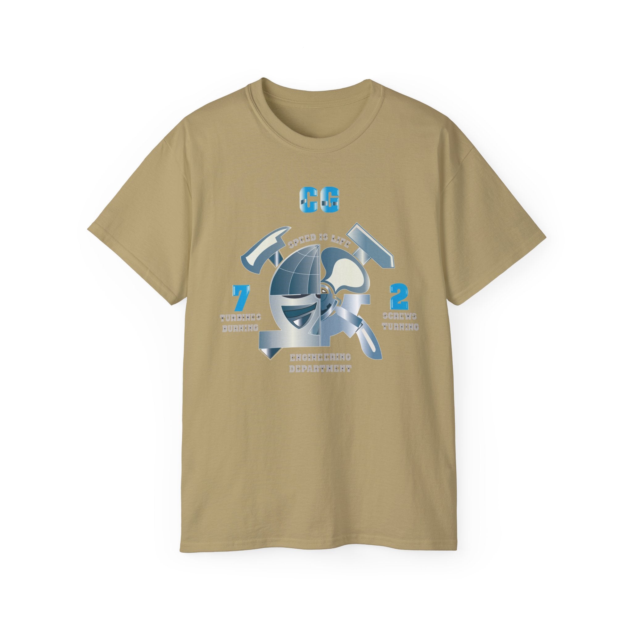 Unisex Ultra Cotton T-Shirt - Navy - CG 72 - Engineering Department