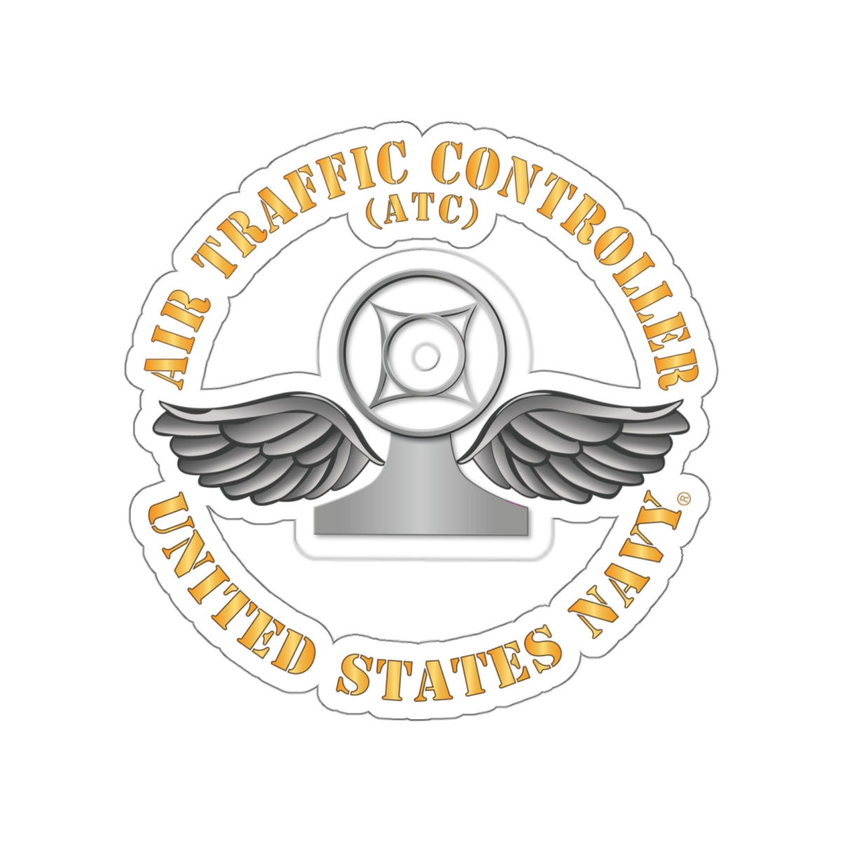 Die-Cut Vinyl Sticker - Navy - Rate - Air Traffic Controller (ATC)