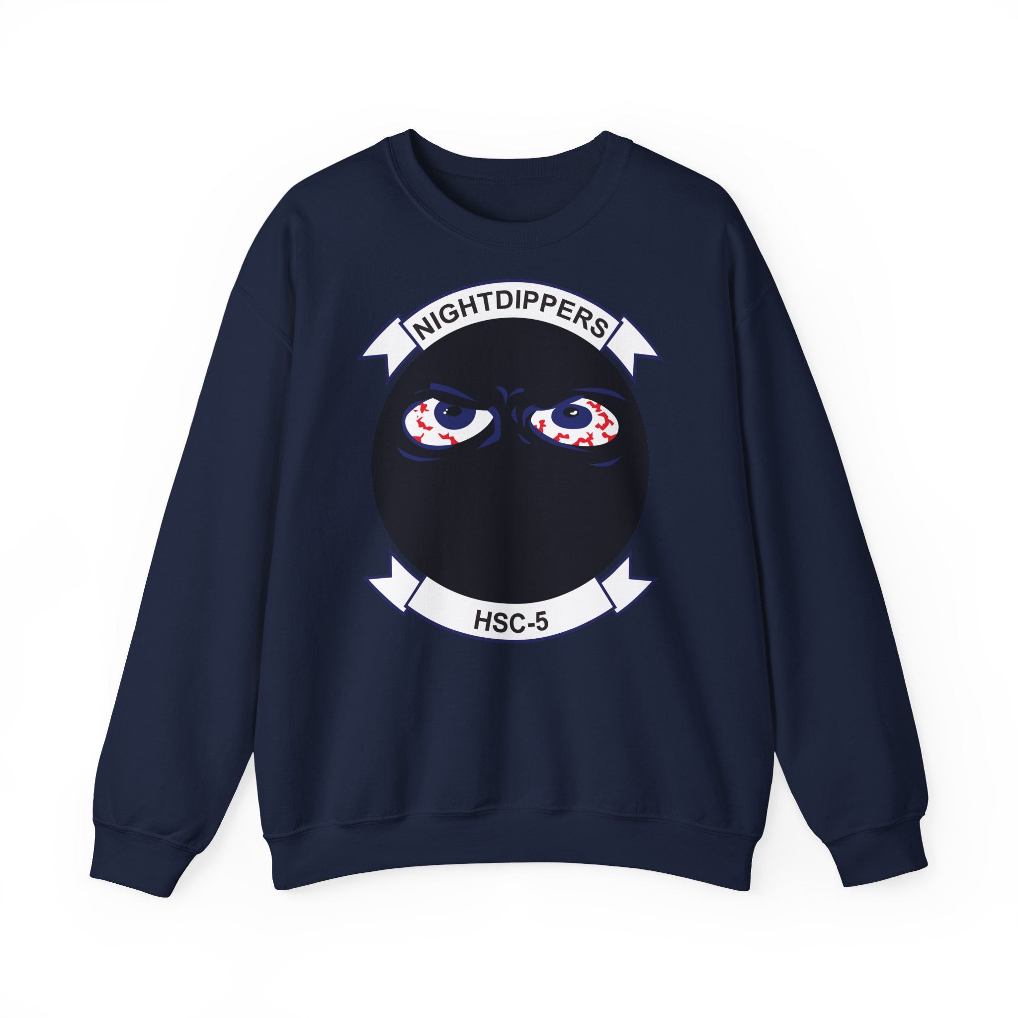 Unisex Heavy Blend™ Crewneck Sweatshirt - Navy - Helicopter Sea Combat Squadron 5 (HSC-5) wo txt