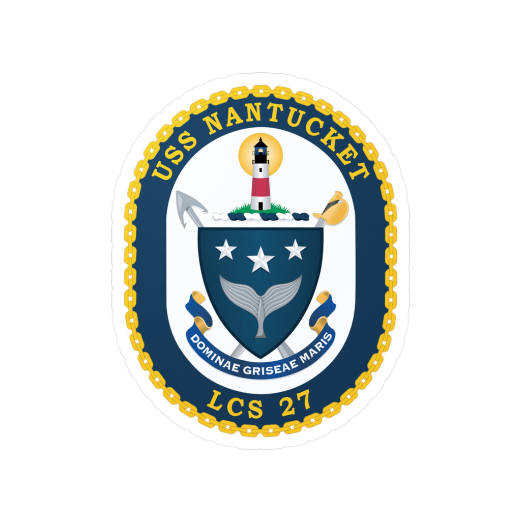 Kiss-Cut Vinyl Decal - Navy - USS Nantucket (LCS-27) wo txt