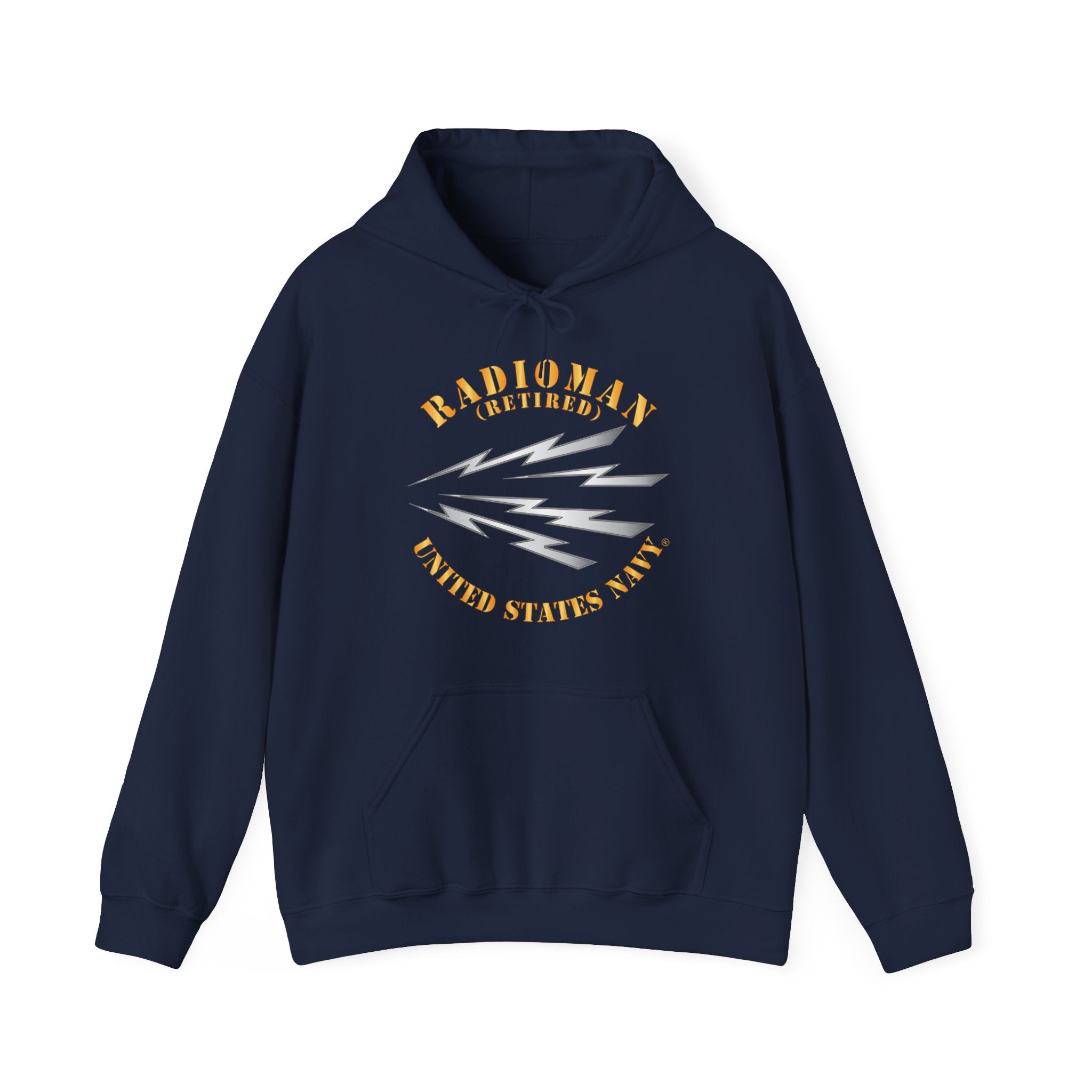 Unisex Heavy Blend™ Hoodies - Navy - Rate - Radioman (RM) - Retired