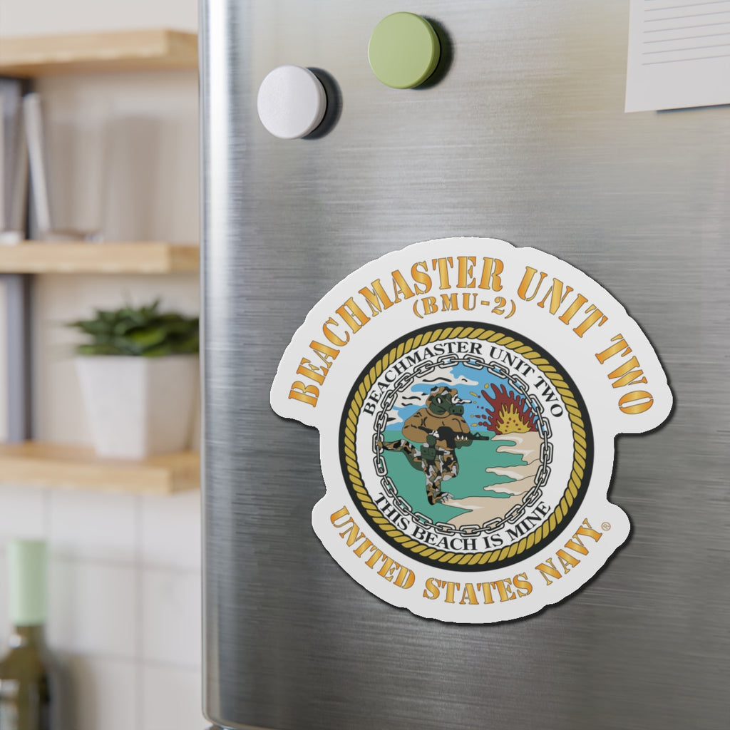 Die-Cut Magnet - Navy - Beachmaster Unit Two (BMU-2) X 300