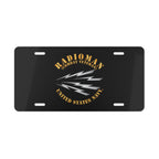 Vanity License Plate - Navy - Rate - Radioman (RM) - Combat Veteran