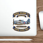 Die-Cut Vinyl Sticker - NAVY - Fighting Squadron - VF 3 - WWII FELIX Insignia - Grumman F4F Wildcat - 3D - Enhanced