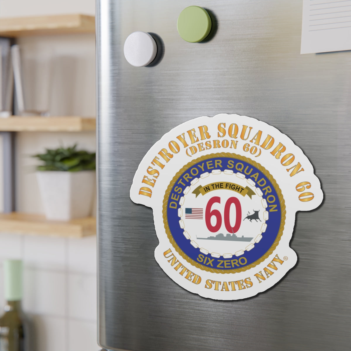 Die-Cut Magnet - Navy - Destroyer Squadron 60