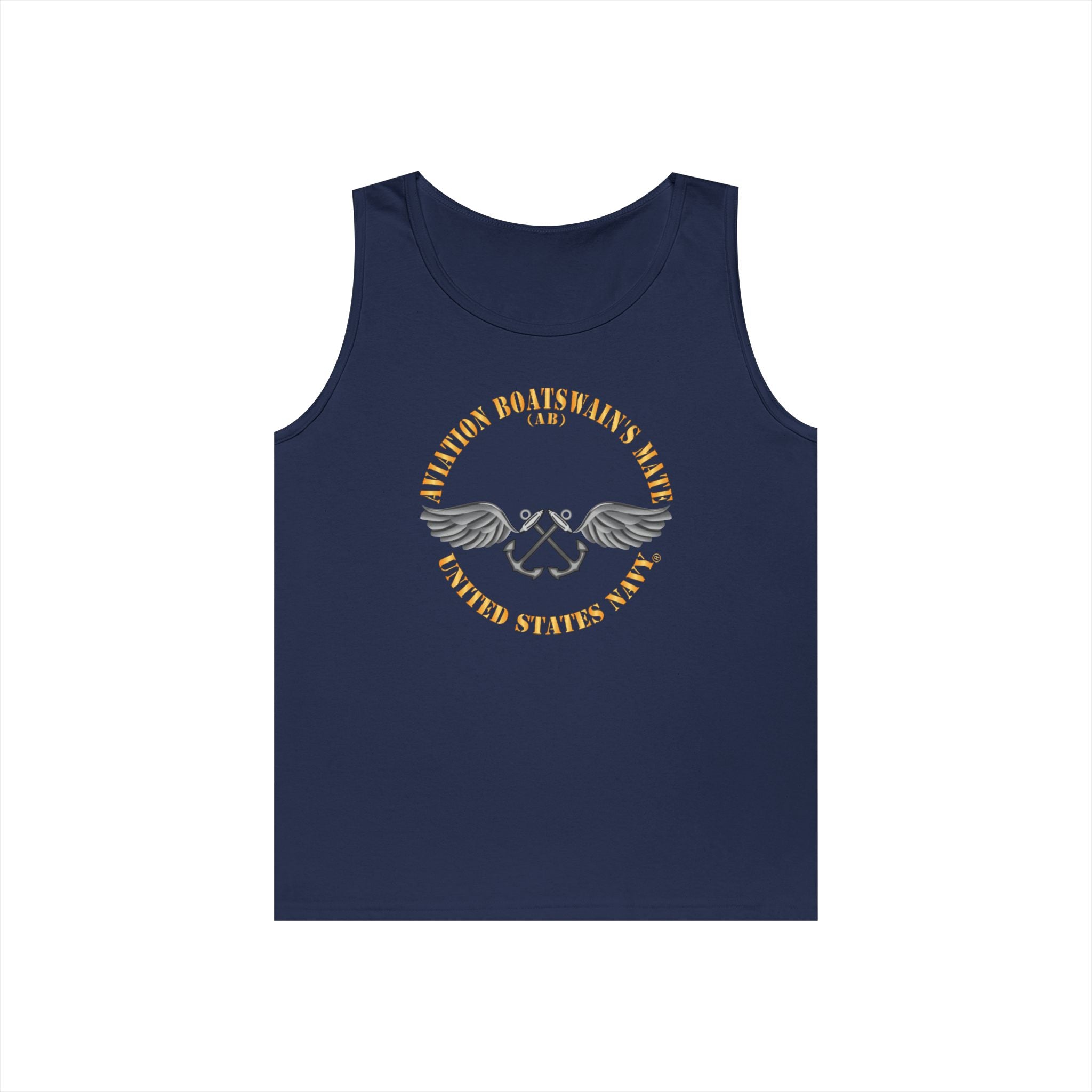 Unisex Heavy Cotton Tank Top - Navy - Rate - Aviation Boatswain's Mate (AB) X 300