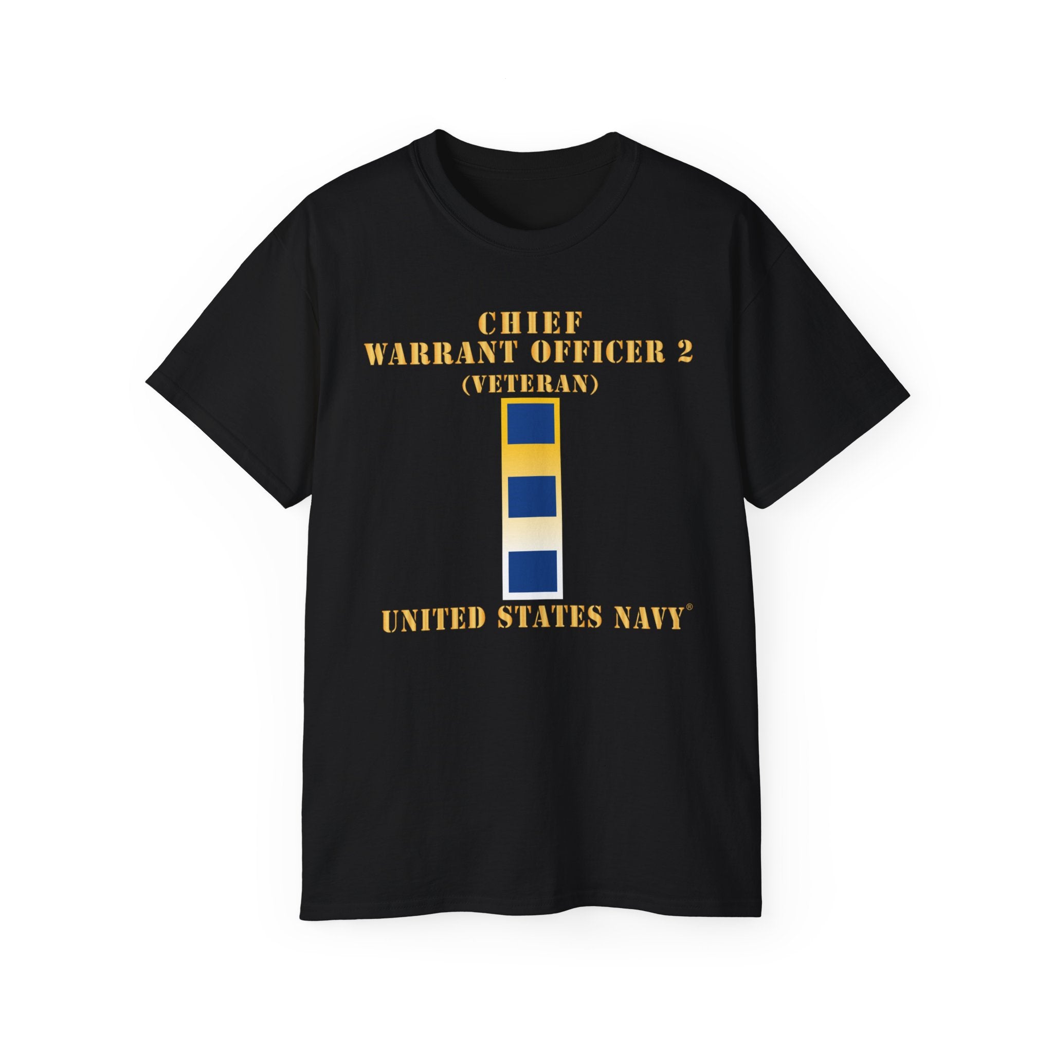 Unisex Ultra Cotton T-Shirt - Navy - Chief Warrant Officer 2 - CW02 - Veteran