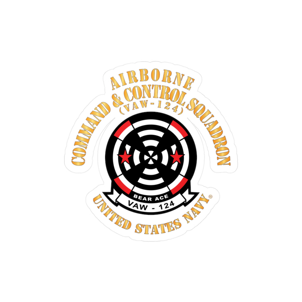 Kiss-Cut Vinyl Decal - Navy - Airborne Command & Control Squadron 124 (VAW-124)
