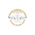 Kiss-Cut Vinyl Decal - Navy - Rate - Aviation Warfare Systems Operator (AW)