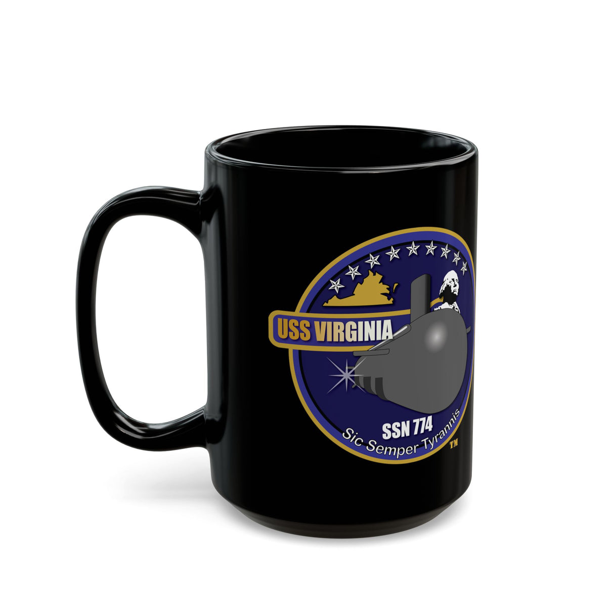 Black Mug (11oz, 15oz) - Navy - USS Virginia (SSN-774) wo txt X 300