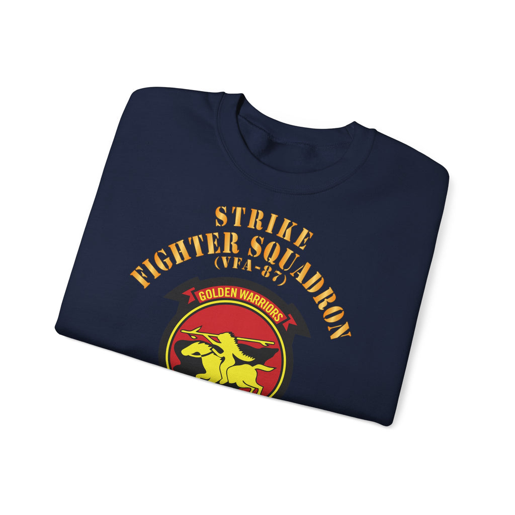 Unisex Heavy Blend™ Crewneck Sweatshirt - Navy - Strike Fighter Squadron 87 (VFA-87)