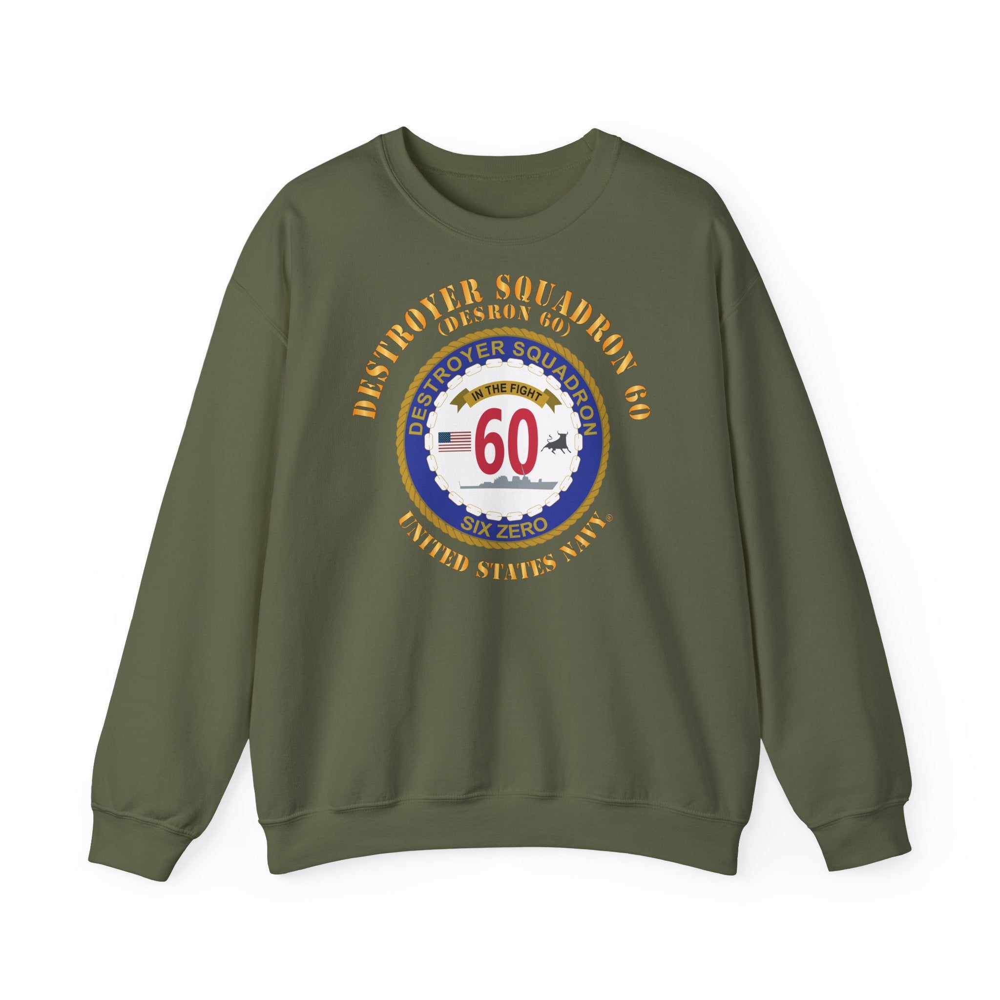 Unisex Heavy Blend™ Crewneck Sweatshirt - Navy - Destroyer Squadron 60