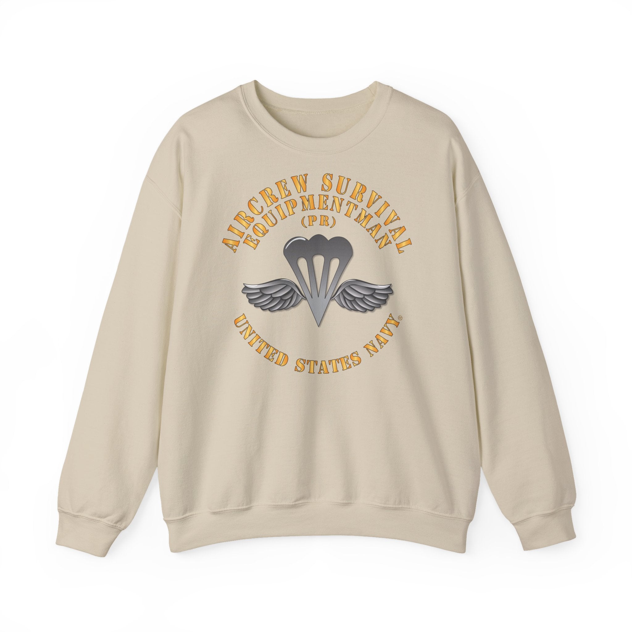 Unisex Heavy Blend™ Crewneck Sweatshirt - Navy - Rate - Aircrew Survival Equipmentman (PR)