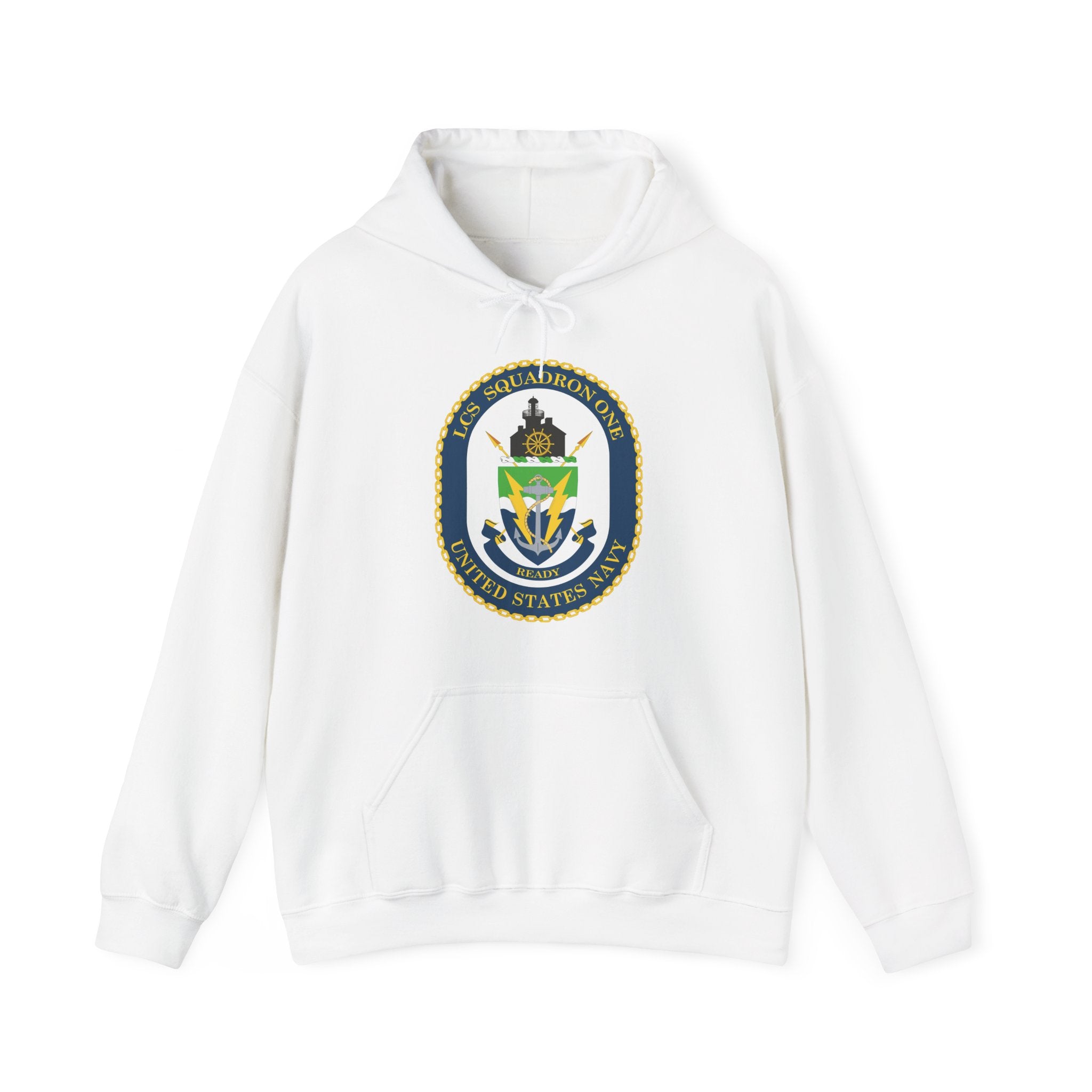 Unisex Heavy Blend™ Hoodies - Navy - LCS Squadron One (LCSRON 1) wo txt