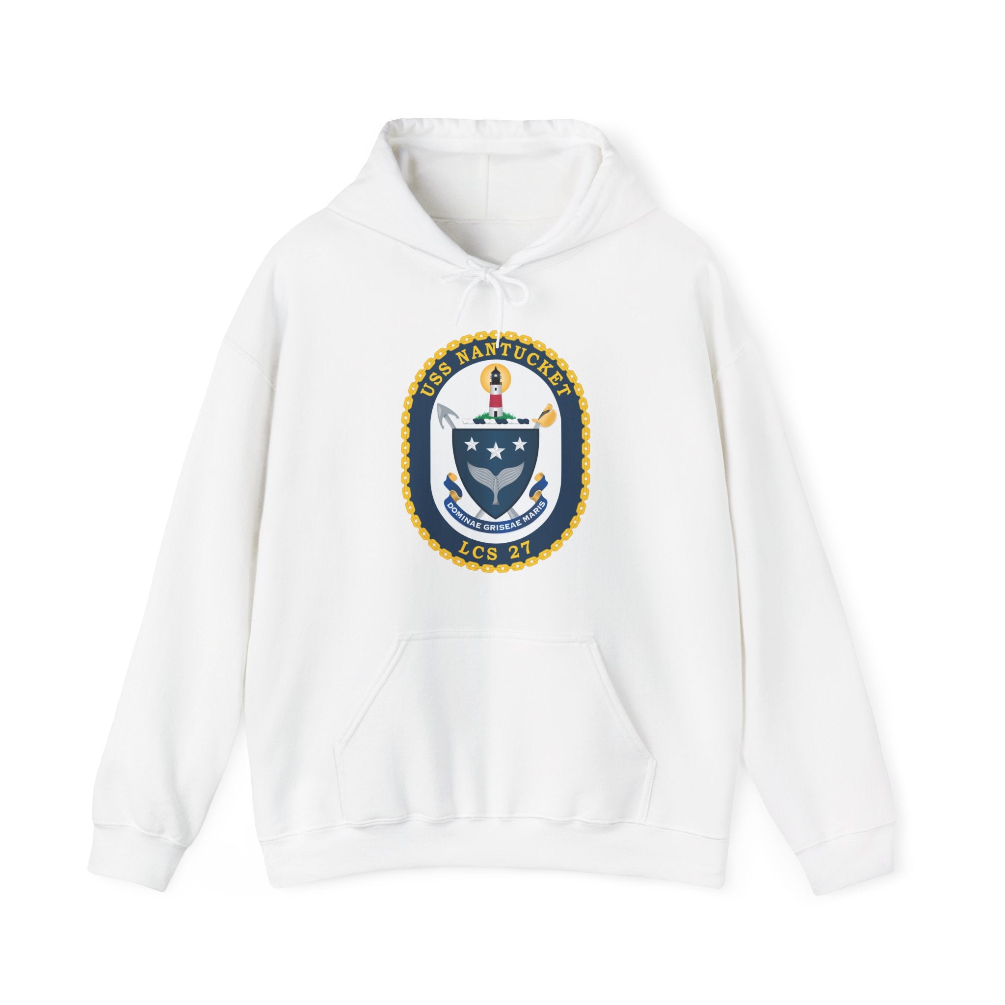 Unisex Heavy Blend™ Hoodies - Navy - USS Nantucket (LCS-27) wo txt