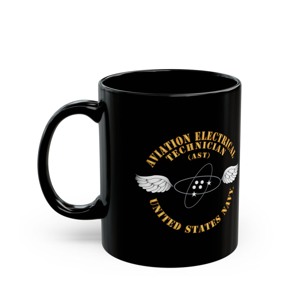 Black Mug (11oz, 15oz) - Navy - Rate - Aviation Electrical Technician (AST)